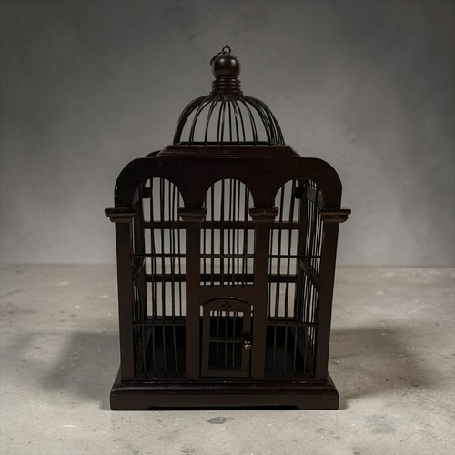 Large majestic wood bird cage - large,