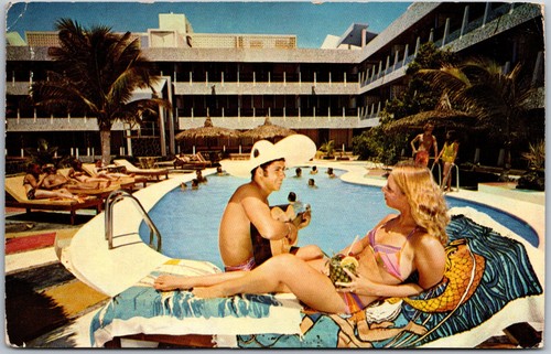 Cartolina hotel playa del rey - playa,