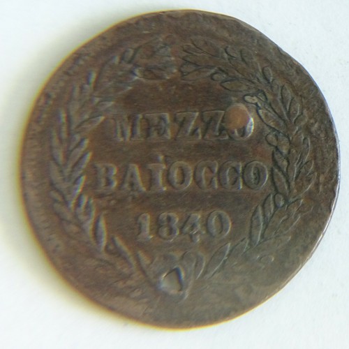 Stato pontificio mezzo baiocco - stato,