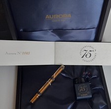 Penna stilografica Aurora 75° Anniversario  ed limitata n 0089 pennino oro   18k