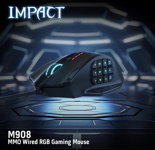 Redragon m908 impact rgb led - redragon,