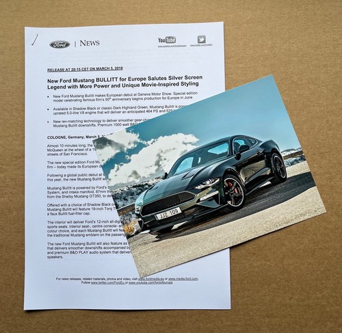 Ford mustang bullitt - 'bullitt', special