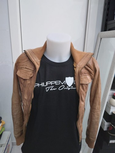 Bershka giacca vera pelle - bershka, in