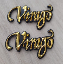 Yamaha Virago emblema oro