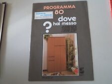 DEPLIANT BROCHURE INDUSTRIA MOBILI SACCHETTO PROGRAMMA 80 - ISOLA RIZZA VERONA