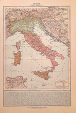 Carta geografica antica REGNO