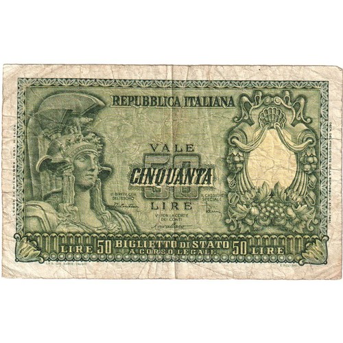 196669 italia 50 - 50, lire