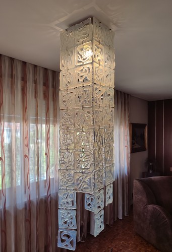 Lampadario mazzega vetro di - lampadario,