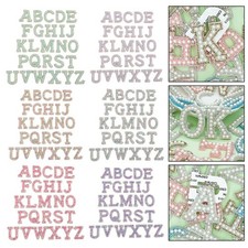 Lettere Strass Argento Alla