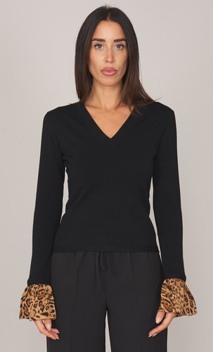 Maglia twinset scollo - v, con
