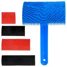 5Pz Strumento Rullo In Legno Gomme Per Fai Da Te Parete Pavimento