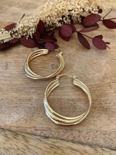 Sparkling Circle Earrings