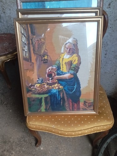 Quadro ricamato pizzo - quadro,