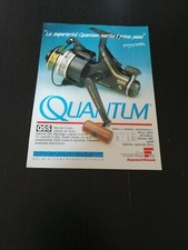 1989 QUANTUM QSS SPINNING FISHING REEL ZEBCO VINTAGE PUBBLICITA  AD 