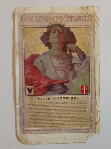 Antica cartolina documento - antica,