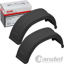 2x Alko Rimorchio Parafango Trailer Plastica 13 Pollici