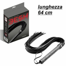 EESH® BASICAL FETICISM FRUSTA IN FINTA PELLE NERA GATTO 9 CODE SADOMASO BDSM FET