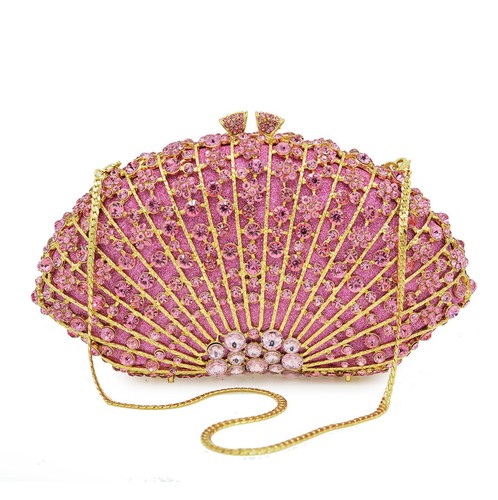 Pochette donna oro rosa - , strass