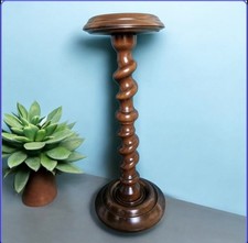 Piedistallo colonna legno plastica vintage supporto piante tavolo rotondo H=71 cm alto decoro 