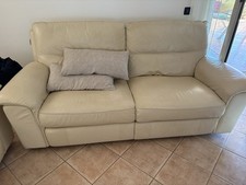 Due Divani Chateau D’ax 3 Posti + 3 Posti, Tutti I Sedili Reclinabili, Vera Pell