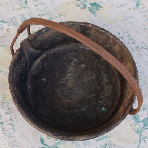 Pentola rame rotonda con - pentola,