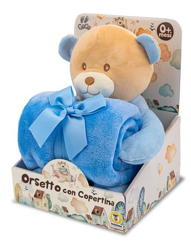 Peluche orsetto con copertina - orsetto,