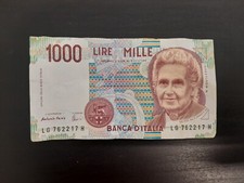 Banconota Mille 1000 Lire