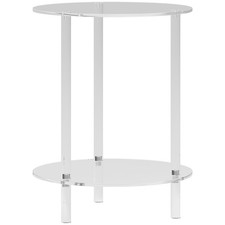 HOMCOM Tavolino Rotondo Basso