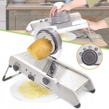 Mandolino Affettaverdure Tagliaverdure Multifunzione Fette Acciaio Inox Affetta Verdure