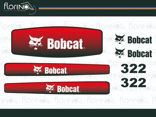 Adesivi bobcat 322 - bobcat,