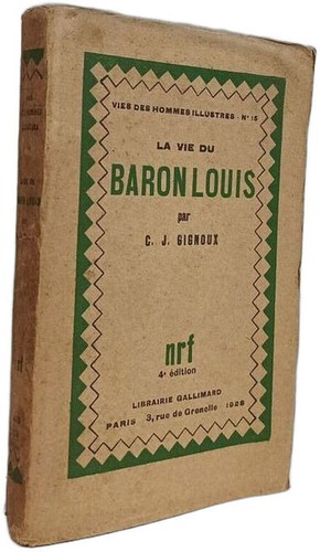 Vie baron louis c - du,