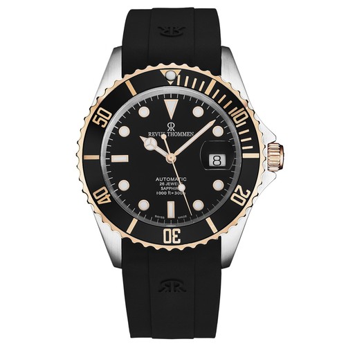 Revue thommen diver auto black - thommen,
