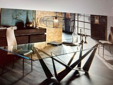 Tavolo da pranzo in cristallo