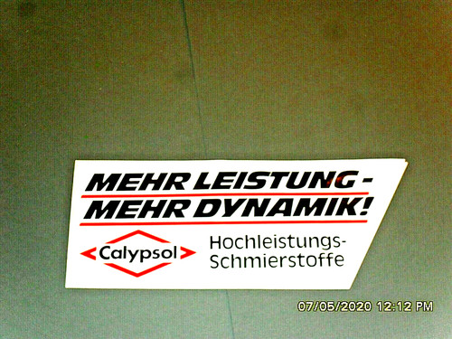 Aufkleber sticker calypsol - +,
