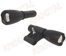 Torcia Led per Fucile Polic 80000w con zoom, Lampada con Attacco Canna Fucile, T