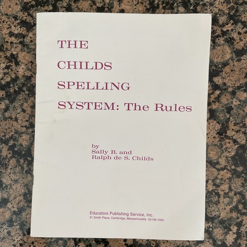 The childs spelling - the,