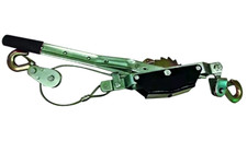 ARGANO PARANCO VERRICELLO MANUALE A LEVA 2 TON. CAVO IN ACCIAIO DOPPIO GANCIO