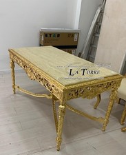 Tavolo rettangolare da pranzo 180 cm barocco oro Luigi XV Barocco LT3003