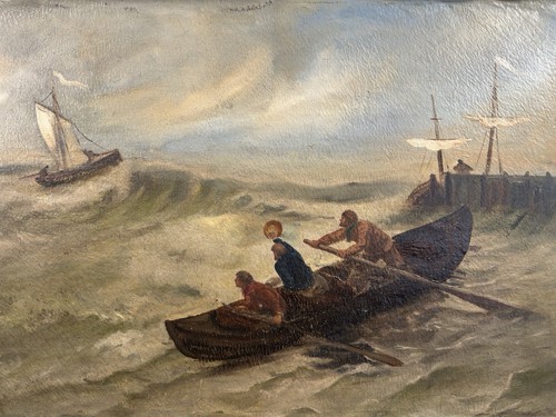 Ancienne huile sur toile
