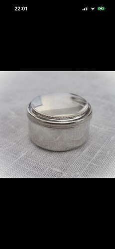 Scatola porta pillole argento - scatola,