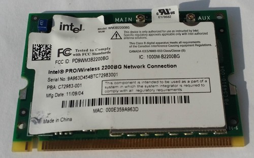 Intel pro wireless 2200bg - intel,