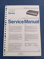 PHILIPS TAC 0841 SERVICE MANUAL ORIGINALE Radio Amplificatore Cassette SCHEMARI