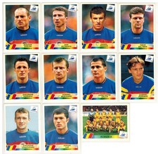 Francia 98 Panini Lotto 11 Stickers Romania Popescu Petrescu Ilie mai usati