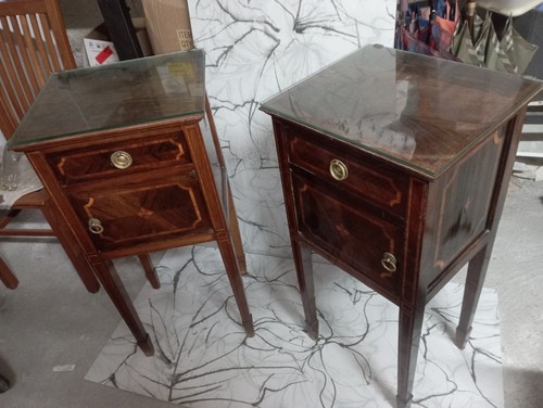 Coppia comodini antico - coppia,