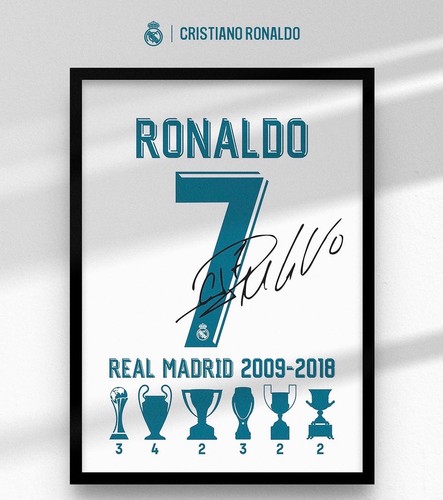 Poster cristiano ronaldo real - poster,