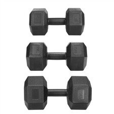 Set 2 Manubri Coppia Pesi Palestra Casa Allenamento 2x5 KG/7,5 KG/10 KG Ferro