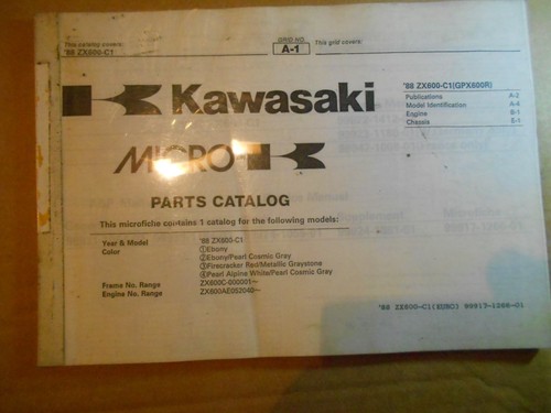 Kawasaki catalogo ricambi - , gpx