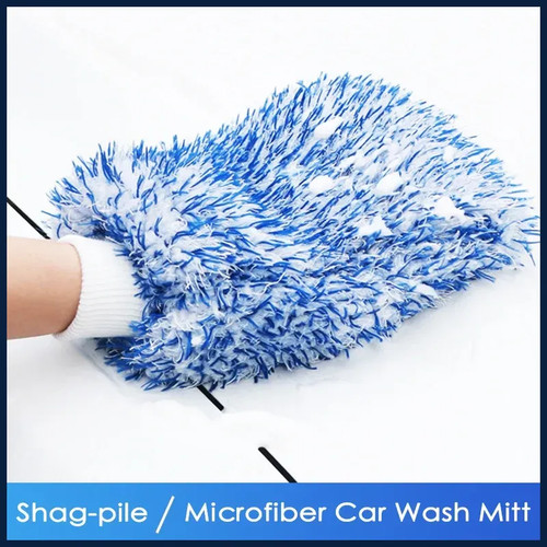 Plush car wash mitt - plush,