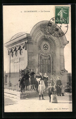 Cpa bourget caveau - cpa, 1908
