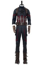 Costume da Capitan America Cosplay in tessuto vestito completo adulti abito uomo